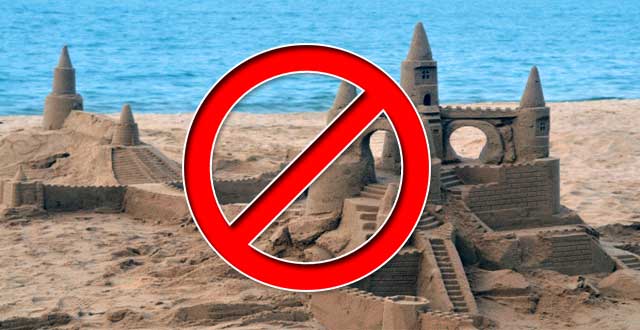 Prohibido hacer castillos